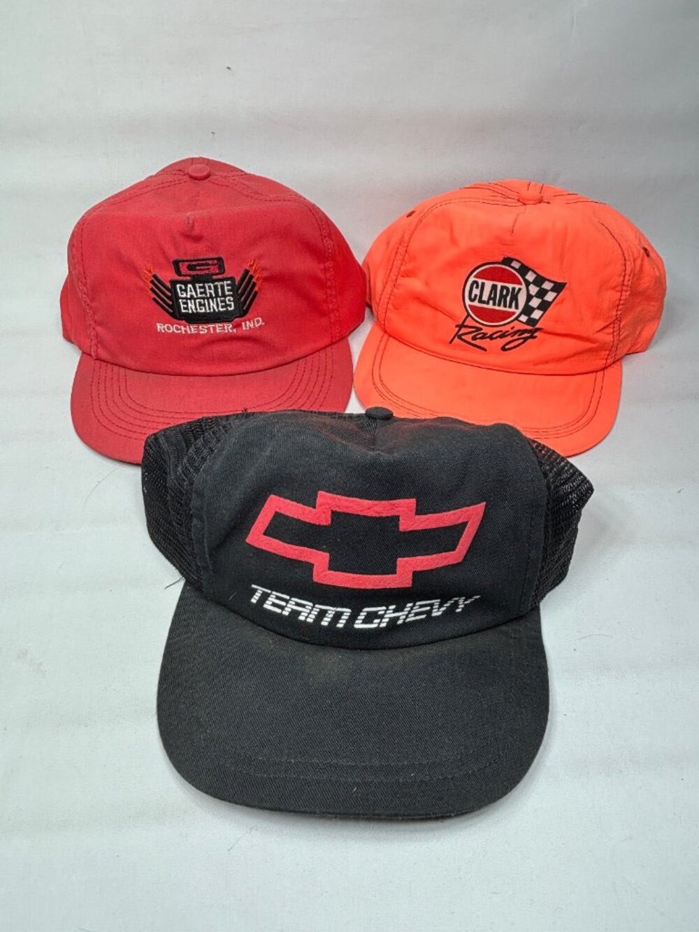 VTG Racing Snapback Hat Lot Gaerte Engines Team Chevy Clark Racing 70s 80s 90s